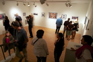 Guests enjoy the gallery