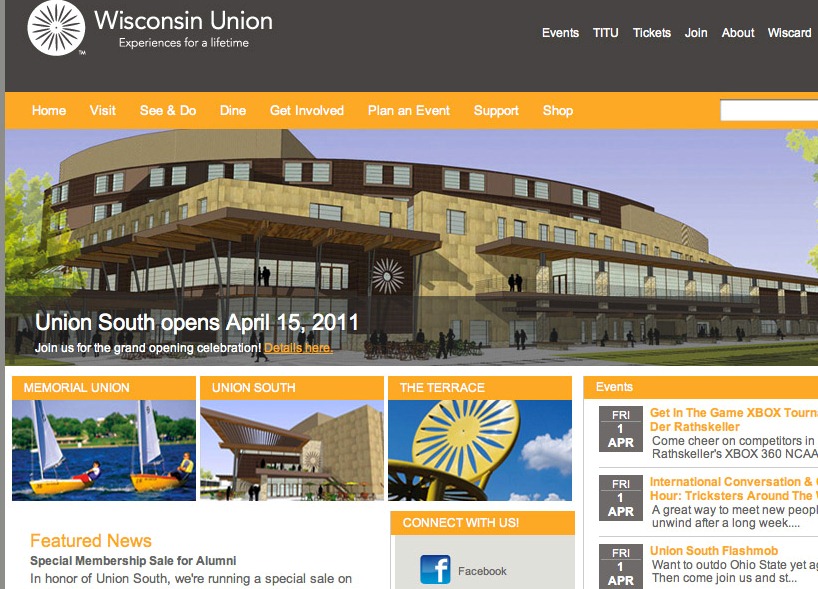 Wisconsin Union unveils new website