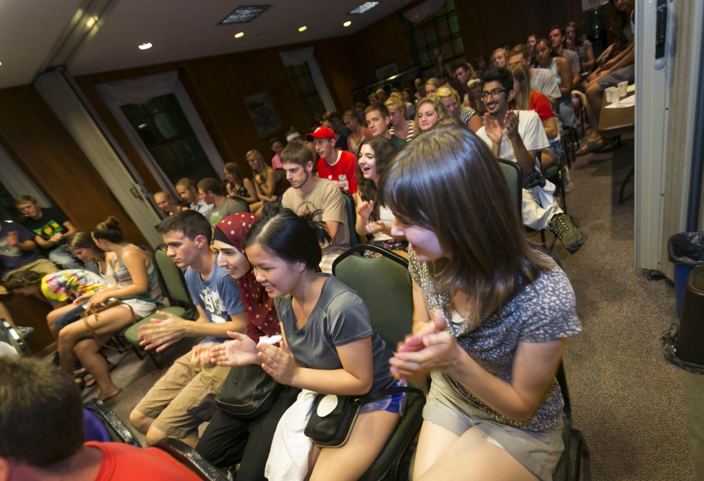 Memorial Union Sunburst Aug. 31, 2014. (Photo @ Andy Manis)