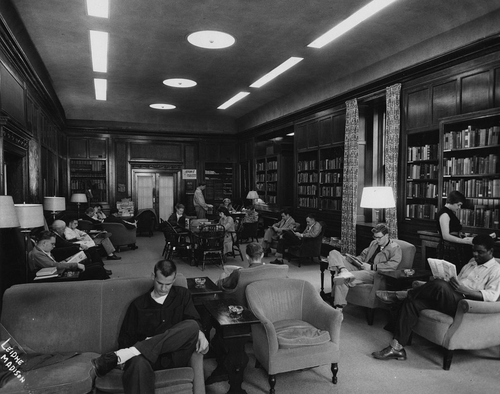 The Browsing Library in 1954.  Photo courtesy of University of Wisconsin Digital Collections.