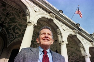 Ted Crabb in front of Memorial Union