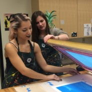 Students Screen Print Open Mic Night Posters