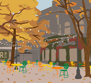 Fall at the Memorial Union Terrace – Your October 2021 Wallpapers