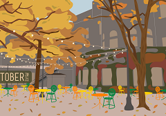 Fall at the Memorial Union Terrace – Your October 2021 Wallpapers