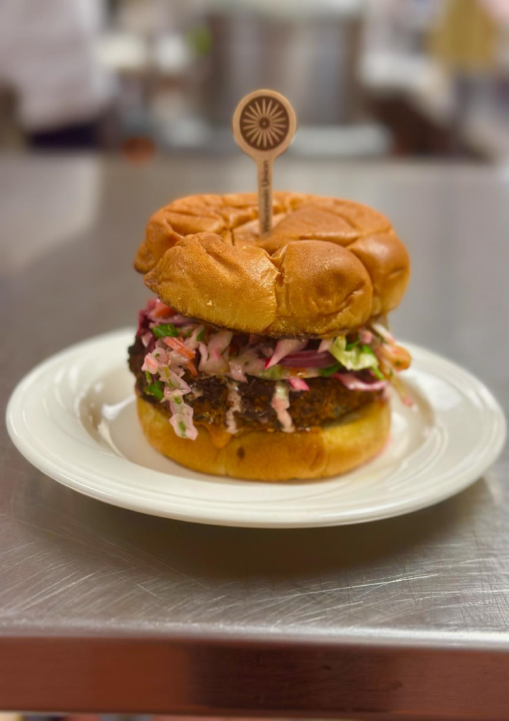 black bean burger