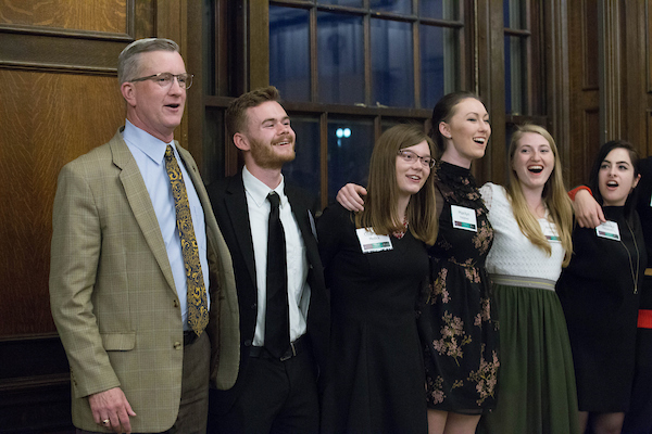 mark guthier with student leaders